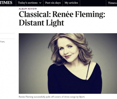 Renée Fleming and Hans Ek prasied in The Times review!